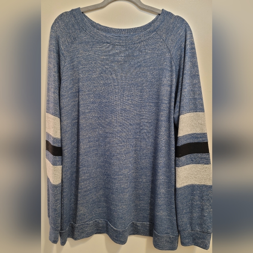 Womens Casual Crewneck Lightweight Sweater Loose Long Sleeve Tunic Size XL